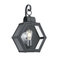 Wandleuchte AußEn Schwarz 48 Cm Hoch IP44 E27 Vintage Lampe Garten Haus Wand