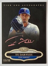Very Rare! Jersey No. 11/25 Limited Edition Yu Darvish Autographed 2013 Topps