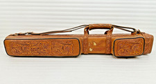 Gorgeous Handcrafted Genuine Leather 4x4 Pool Cue Case. One of a Kind