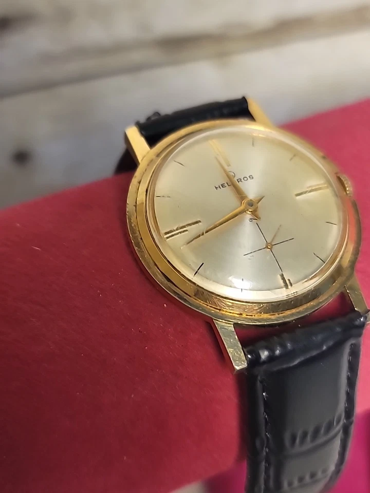 罕见复古 Helbros 男式手表瑞士制造作品 — 第 3/4 张图片