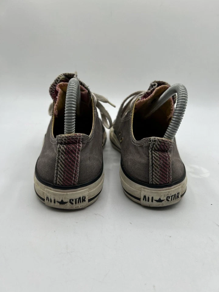 Zapatos deportivos Converse Chuck Taylor doble lengua para mujer talla 7 grises con cordones Foto 4 de 4