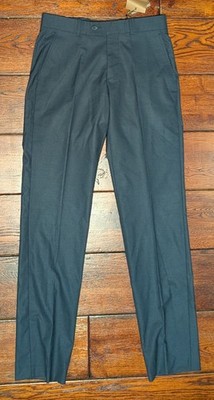 Cengizhan Baybars Men's Slim Fit Wool Blend Dress Pants Size 44 US 30x33 - NWT