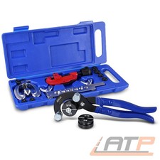 ENVA BÖRDELGERÄT WERKZEUG SATZ 10-tlg. + ROHR BIEGEZANGE Ø4,7-9,5mm BREMSLEITUNG