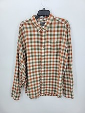 Eddie Bauer Shirt Mens 2XL Plaid Long Sleeve Button Up Cotton Business Casual