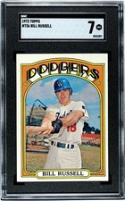 1972 TOPPS #736 BILL RUSSELL SGC 7 NM