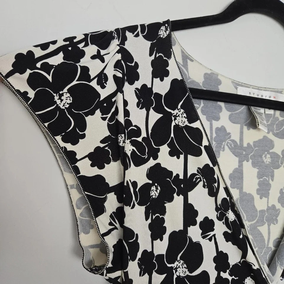 Studio M цветочный надежном платье женщин L винтажный Y2K женский Tradwife повседневный учитель - Изображение 4 из 4