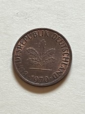  NIEMCY 🇩🇪 MONETA JEDEN (1) FENIG 1970