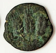 JUDEA Prutah HEROD AGRIPPA I Umbrella & Grain Ears Ancient Jewish Coin H1244 502