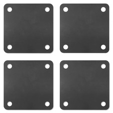 4 Pcs 4 X 4 X 1/5 Inch A36 Steel Plate Hot Rolled, Steel Base with 4 Holes Metal