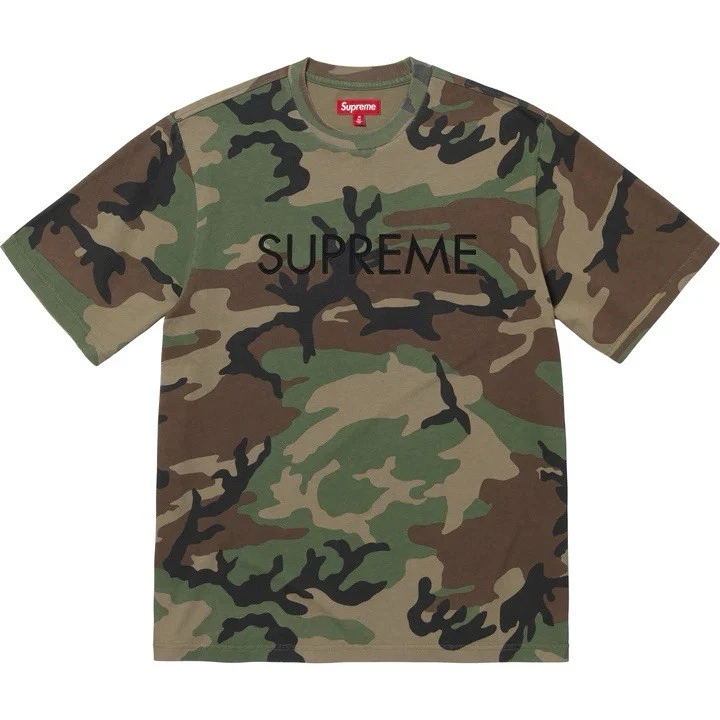 Supreme男式迷彩T恤| eBay