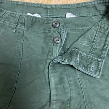 Vintage 1960s Army Trousers Sateen OG-107 Type 1 Pants Size 32 x 33