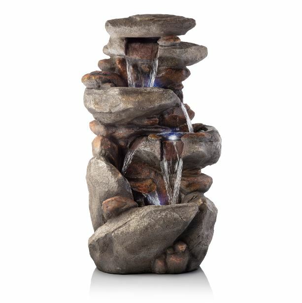 Waterfall Fountain Indoor Outdoor Running Water Peaceful Trickling