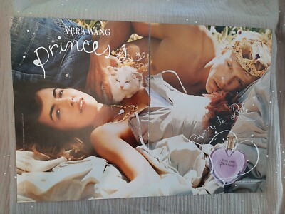 Werbepapier Parfum. Parfüm Ad Vera Wang Princess von 2006 ANG