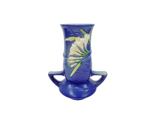 Darling 1940's Roseville Freesia Pattern Art Pottery Vase 119-7"......No Damage!