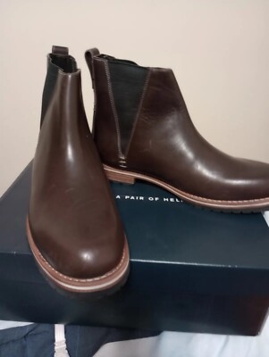 boots men 10, made by Helm. Never been used.
