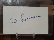 ART DONOVAN CUT AUTOGRAPH REAL SIGNED GUARENTEE BALTIMORE COLTS HOF