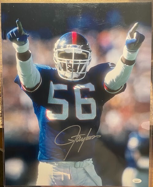 Lawrence Taylor Autographed Signed 16x20 Photo NY Giants JSA COA 