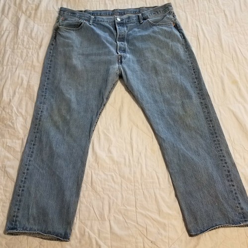 Levis 501 44 x 30 denim blue jeans 