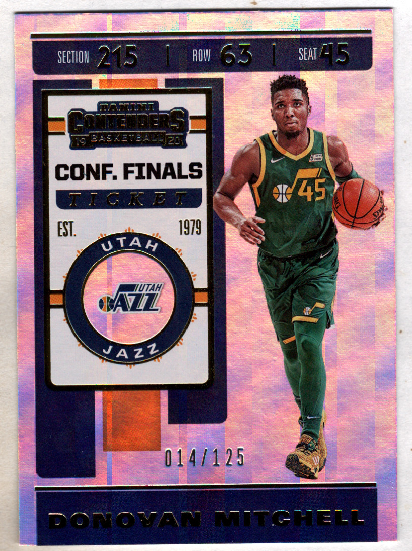 Donovan Mitchell 2019-20 Panini Contenders Conference Finals Ticket /125