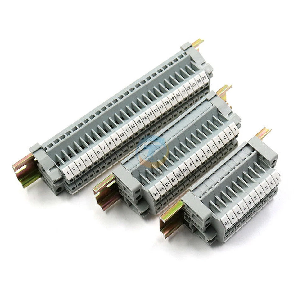 UK2.5N UK2.5B DIN Rail Screw Clamp Terminal Blocks Modular Assembly Kit Strip - Image 4 of 4