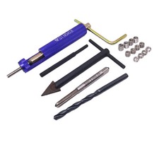 US Stock Thread Repair Kit M5 x 0.8 Drill Tap Extraction Removal Tool 12 Inserts