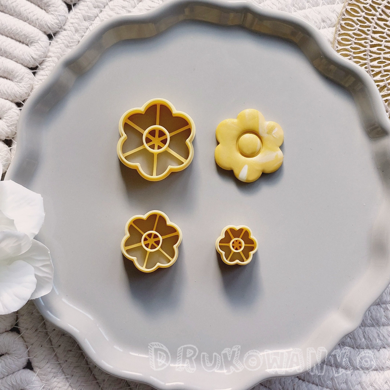 Flower Petal Nature Spring Tulip Rose 8 Polymer Clay Cutter For Earring