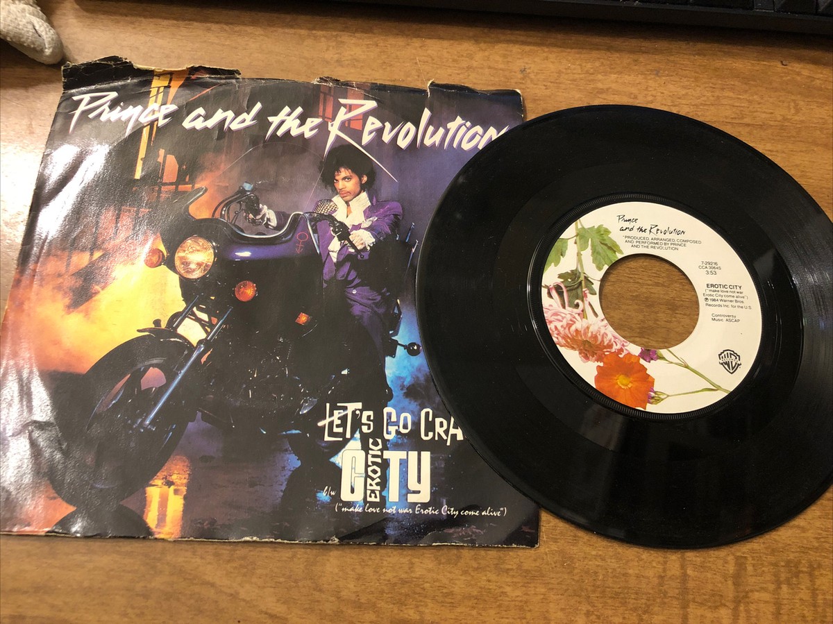 Prince And The Revolution. Let's Go Crazy. 45. Vinyl 45