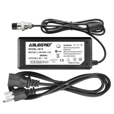 36V 1.5A Battery Charger For Minimoto Electric ATV Go Kart Jeepster Dune Buggy