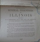 Folded Map Mineral Industries Illinois Chicago Decatur Springfield Joliet 1927 — photo 2