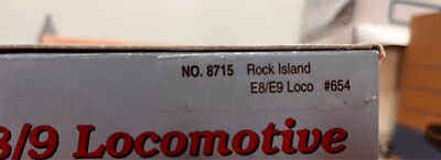 HO Scale Proto 2000 8715 RI Rock Island E8/9A Diesel Locomotive #654