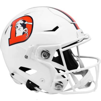 Denver Broncos White Alternate 1 Riddell SpeedFlex Authentic Football Helmet 