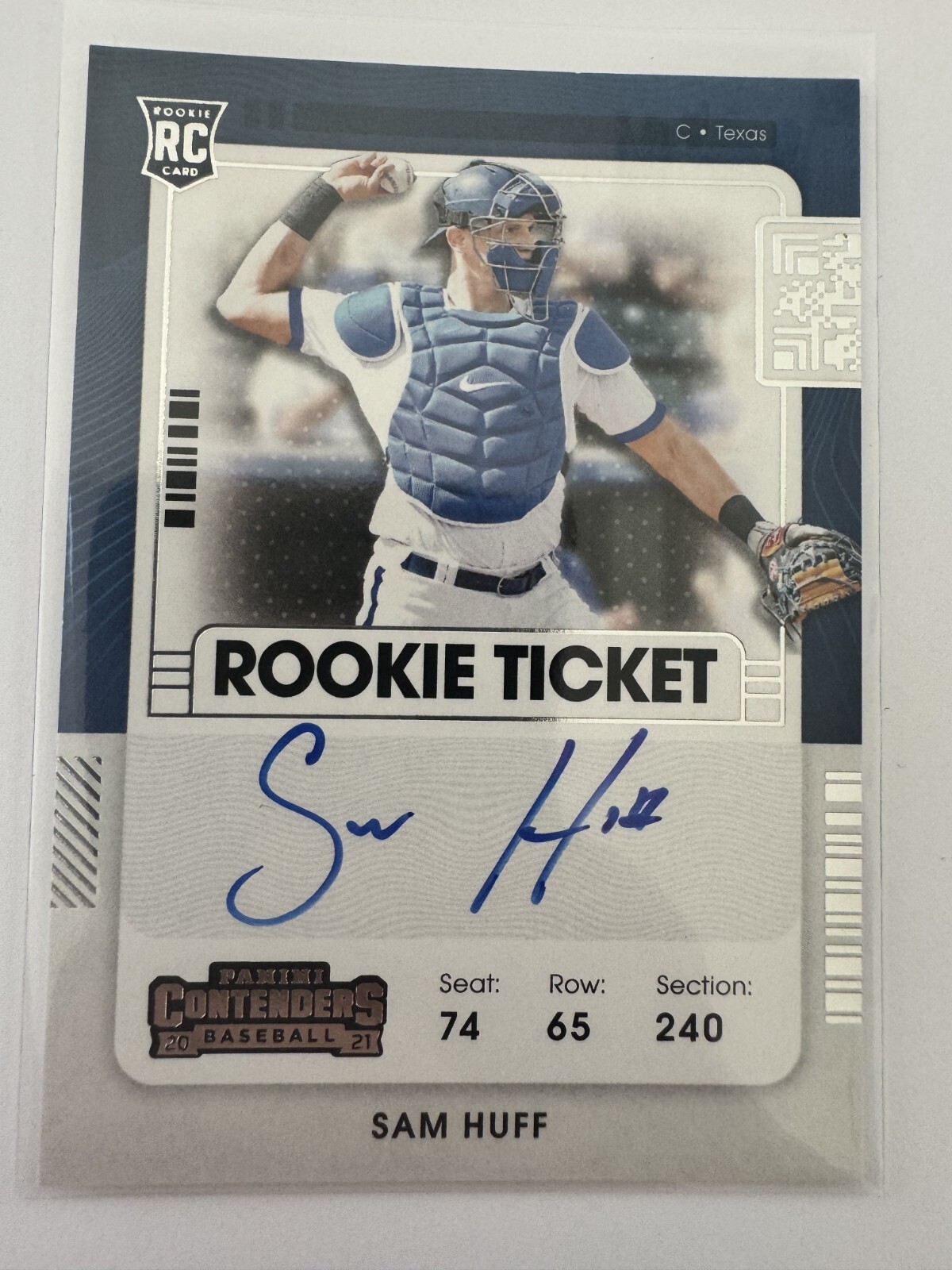 2021 Panini Contenders - Rookie Ticket Autographs #151 Sam Huff (RC)
