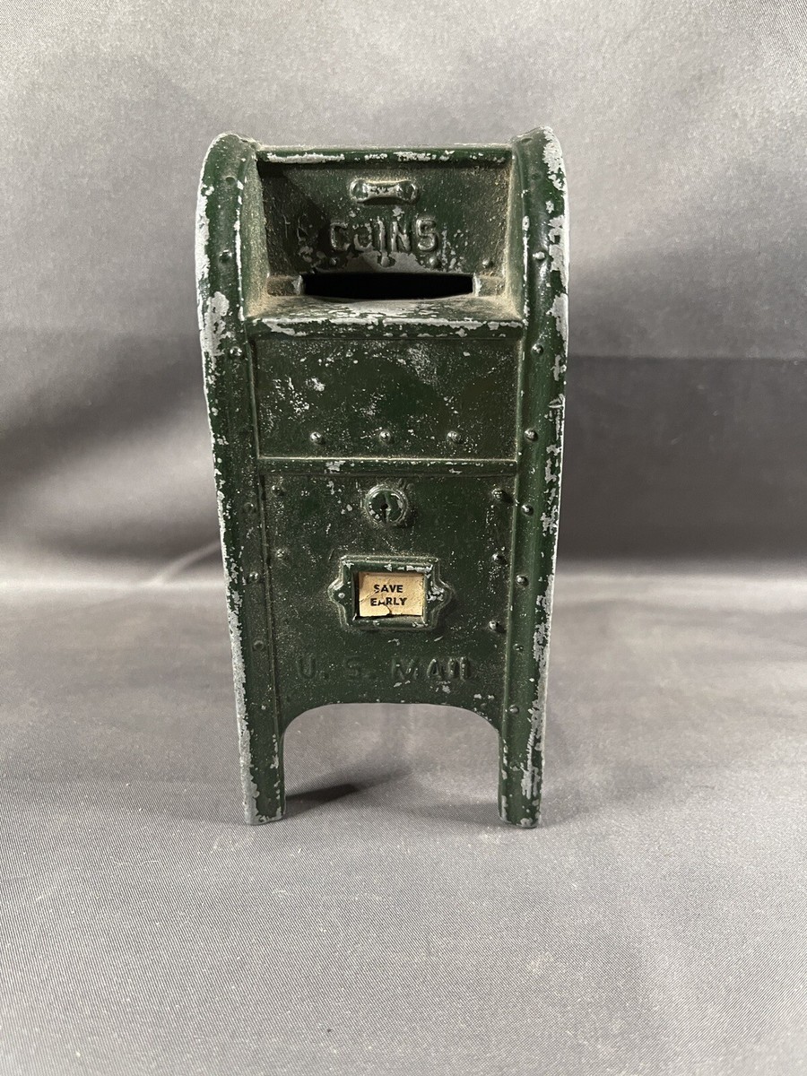 その他 Mail Box Vintage US Mail Postal Service Mail Box 15 Bank No Key Green