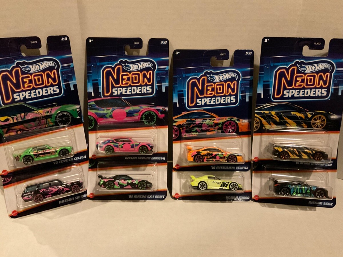 Hot Wheels 🔥 Neon Speeders 2024 Complete Set 8 | eBay