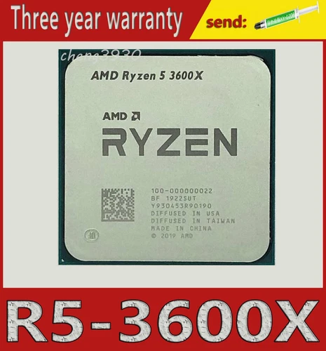AMD Ryzen 5 3600X R5 3600X Six-core Twelve-threaded 3.8GHz/32M AM4CPU processor