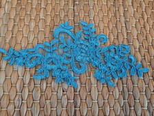 Turquoise applique for sewing or dance 2nd Or 1st Class