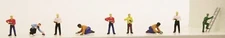Model Power 1368 Masons & Bricklayers Figures (Set of 9)