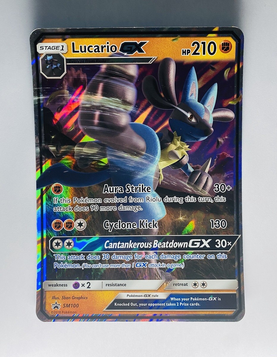 Lucario GX - SM100 - Pokemon Oversized Jumbo Promo Ultra Rare