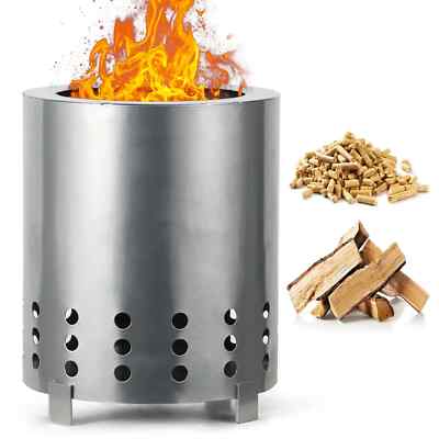 Outdoor BBQ Tischplatte tragbare rauchfreie Feuerstelle - Schwarz