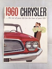 1960 CHRYSLER CAR WINDSOR SARATOGA NEW YORKER Showroom Sales Brochure Catalog
