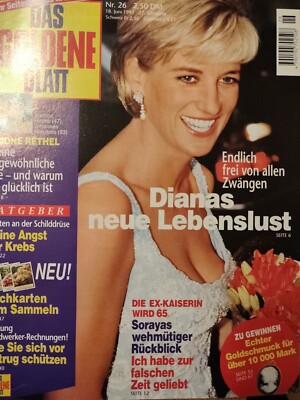 Das Goldene Blatt Juni 1997 Dianas Neue Lebenslust Simone Rethel,Kaiserin Soraya