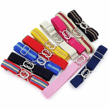 Children Elastic Waist Belt Kids Boys Girls Stripe Waistband Casual Jeans Belts