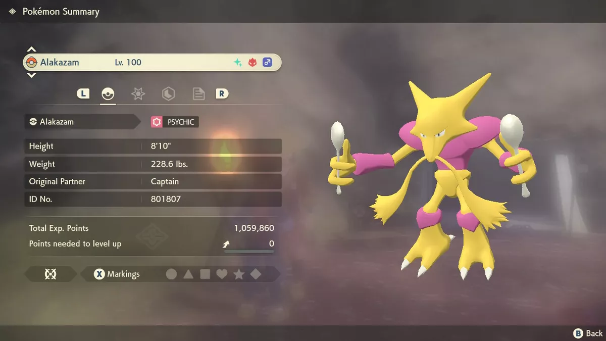 Shiny Alakazam Alpha Best Stats // Pokemon Legends: Arceus 