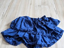 GYMBOREE BLUE RUFFLE TIERED SKORT SKIRT Pull On 100 Cotton Spring Summer Size 4
