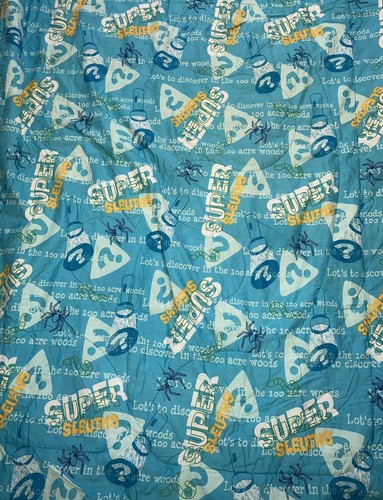 Vintage Winnie The Pooh Tigger Scooter Reversible Twin Comforter Mystery 66x86 - Picture 3 of 12