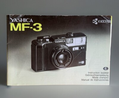 YASHICA MF-3 Bedienungsanleitung mehrsprachig                               