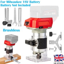 Cordless Brushless Electric Hand Trimmer Router Laminate For Milwaukee 18V Tool