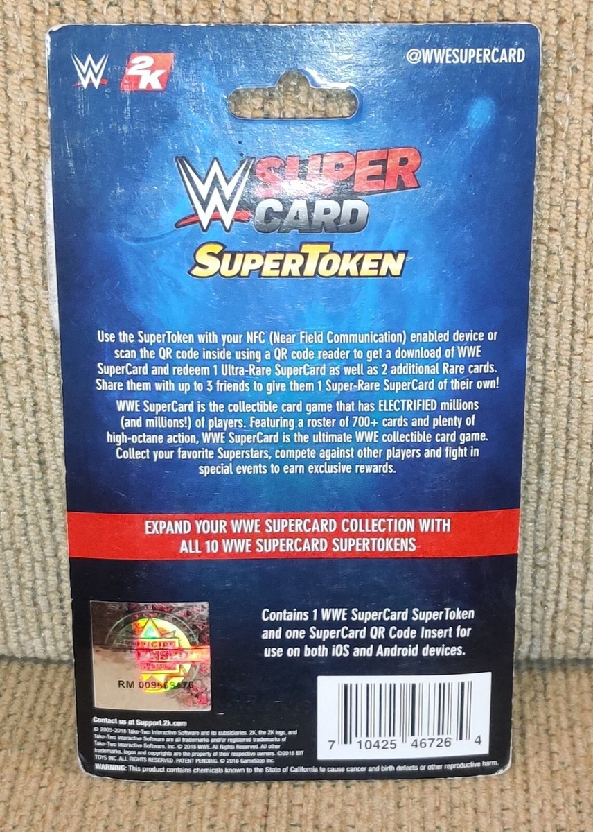 WWE Supercard Seth Rollins QR Code NIB Ultra Rare Super WWE Supercard Seth Rollins QR Code NIB Ultra Rare Super