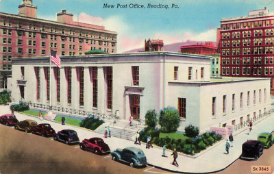Postcard New Post Office Reading Pennsylvania