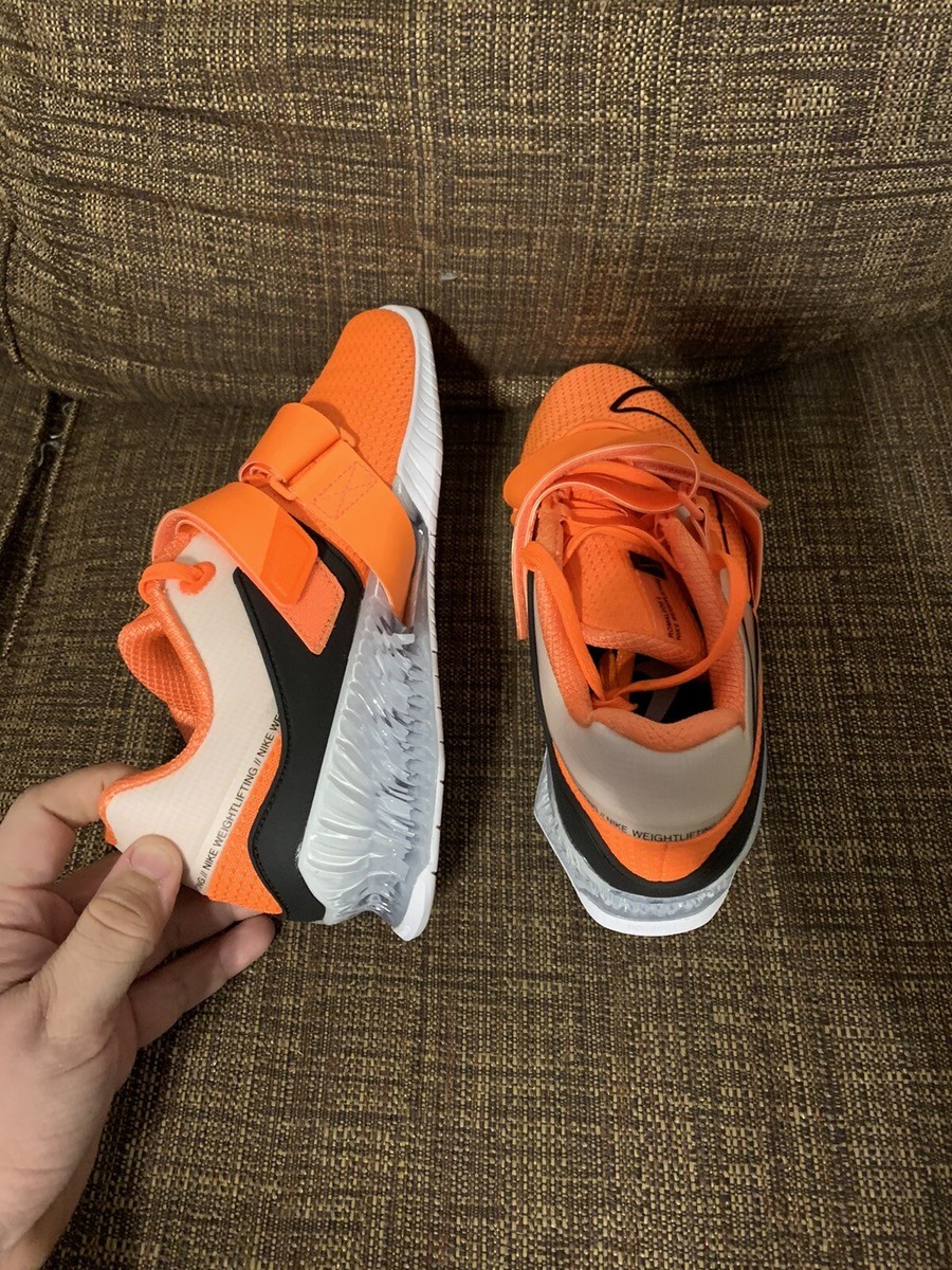 Nike Romaleos 4 IV Orange White Weightlifting Shoe CD3463-801
